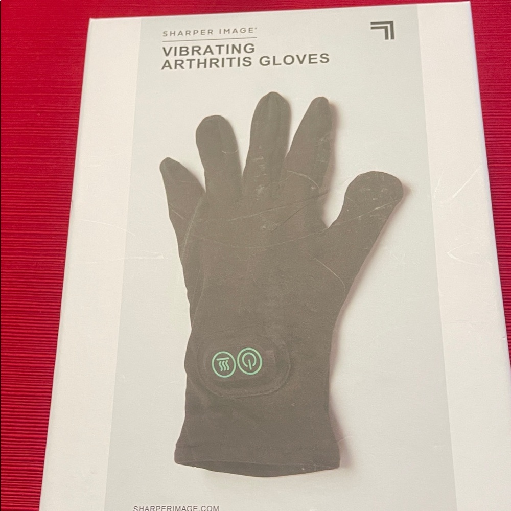 Sharper Image Black Vibrating Gloves
